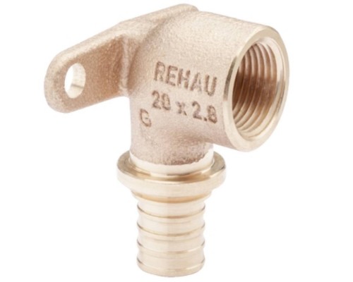 Угольник REHAU настенный ВР 16-1/2" RX, бронза