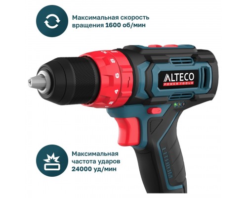 Шуруповерт ALTECO дрель аккумуляторная CID 21-35 ударная