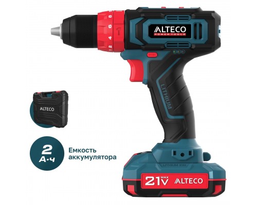 Шуруповерт ALTECO дрель аккумуляторная CID 21-35 ударная