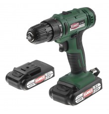 Дрель HAMMER аккум. ACD18BS 18В 2x2Ач 10мм 0-350/0-1350об/мин 45Нм, кейс, быстр. зарядка