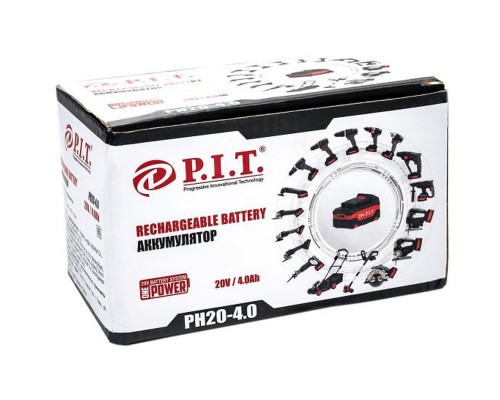 Аккумулятор PIT OnePower PH20-4.0 (20В, 4Ач, Li-Ion)
