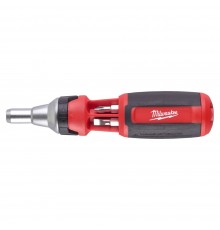 Отвертка Milwaukee универсальная с трещоткой 9 в 1 (PH1/PH2/PZ1/PZ2/T15/T20/SL 5.5)
