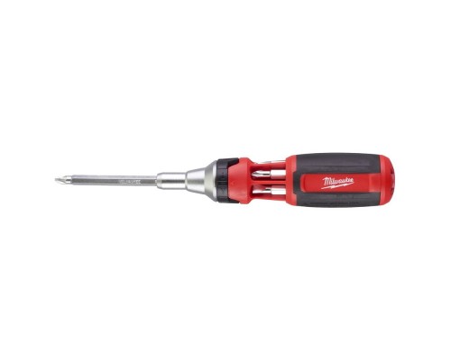 Отвертка Milwaukee универсальная с трещоткой 9 в 1 (PH1/PH2/PZ1/PZ2/T15/T20/SL 5.5)