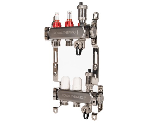 Комплект Royal Thermo коллектор RTE с расход. 7 вых.+ узел RoyalMix OPTIMAL