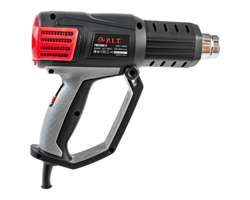 Фен P.I.T. электрический PHG 2000-C МАСТЕР (2кВт,50-600С,три положения потока воздуха,насадки КЕЙС)(
