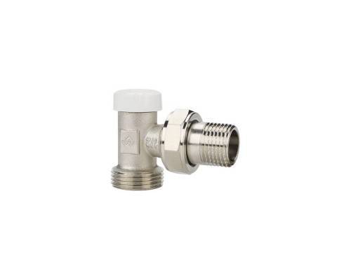 Клапан радиаторный VARMEGA 1/2" x 3/4"EK запорный, угловой VM10202 Клапан радиаторный VARMEGA 1/2" x 3/4"EK запорный, угловой VM10202