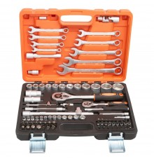 Набор инструментов P.I.T. MaxPiler MXT-82-SET (82 предметов, 1/2" и 1/4", CrV)