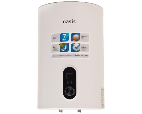 Водонагреватель OASIS SN- 30 30 л., круглый, 2 кВт, бак из нержавеющей стали (4640015386919) (Китай)