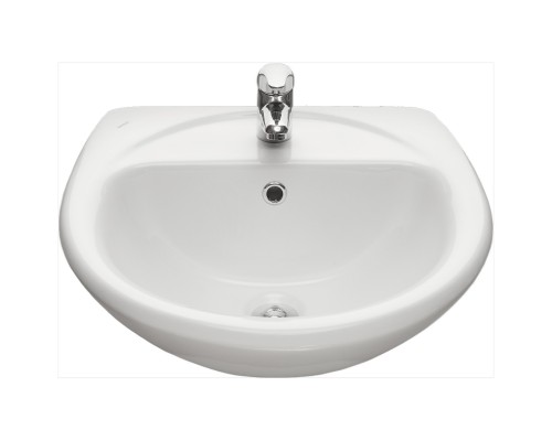 Умывальник Santeri подвесной Соната 54 1 отв п/смес по центру бел 1.3111.2.S00.11B.0