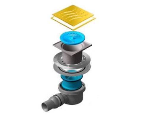 Трап точечный PESTAN Confluo Standard 15Х15 Tide 1 Gold Трап точечный PESTAN Confluo Standard 15Х15 Tide 1 Gold