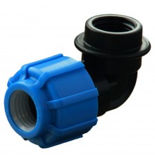 Отвод ПНД компрессионный ВР 20*1/2" внутренняя резьба (РФ, уп.160 шт)