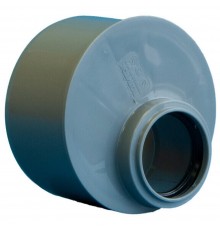 Переход эксцентрический канализационный ПП 110*50 мм с раструбом серый (уп.40 шт)