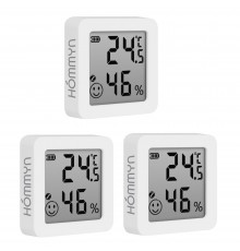 Комплект три датчика температуры и влажности HOMMYN 3THS30ZB