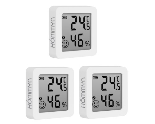 Комплект три датчика температуры и влажности HOMMYN 3THS30ZB