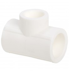 Тройник переходной полипропиленовый PPRC 75х20х75, белый