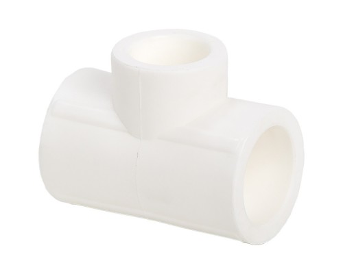 Тройник переходной полипропиленовый PPRC 75х20х75, белый