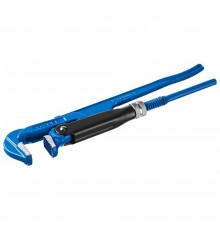 Ключ трубный рычажный ЗУБР "Эксперт", прямые губки, цельнокованный №0, 3/4"