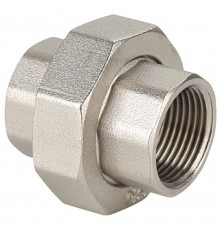 Соединитель Gappo прямой (Американка) ВР-ВР никелированная 1/2"