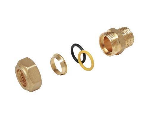 Фитинг прямой Giacomini НР 1/2"x16, R180MY115 Фитинг прямой Giacomini НР 1/2"x16, R180MY115