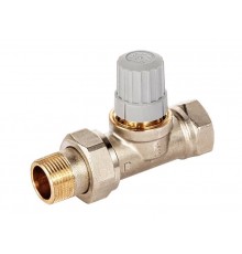 Клапан термостатический для центральных систем отопления прямой ROYAL THERMO 3/4" Click