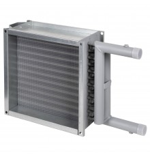 Нагреватель водяной SHUFT WHC 200*200-3 в комплекте адаптер переход с 200х200 на D-200 мм