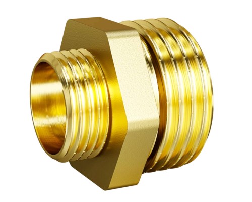 Ниппель переходной LD DN15х10 нр-нр, латунь