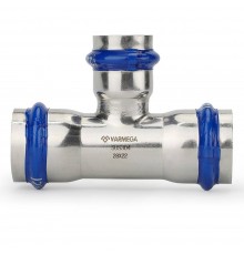 Тройник VARMEGA раструбный Inox Press переходной 18x15x18