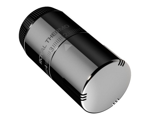 Термоголовка жидкостная Royal Thermo Design М30х1,5 (хром) Термоголовка жидкостная Royal Thermo Design М30х1,5 (хром)