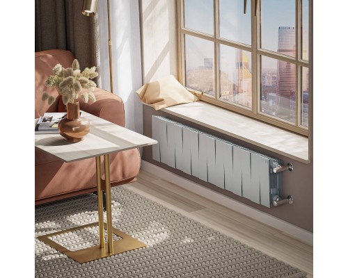 Радиатор биметаллический Royal Thermo PianoForte 200 Серебристый - 14 секц.