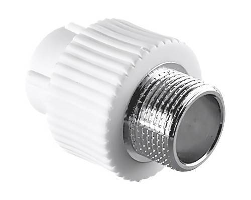 Муфта TEBO бел. PP-R комбинированная 20х3/4" НР (20/180), арт. 030023603