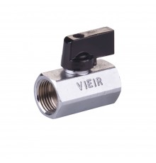 Кран VIEIR мини 1/2" ВВ, черная ручка (100/25) VR170