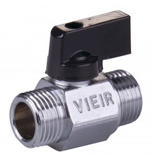 Кран VIEIR мини 1/2" НН, черная ручка (180/18) VR172