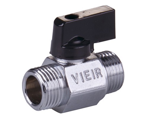 Кран VIEIR мини 1/2" НН, черная ручка (180/18) VR172