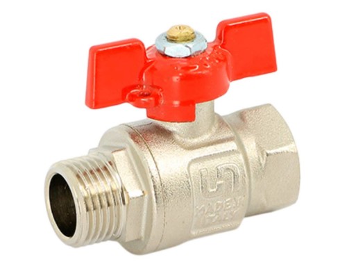 Кран Uni-Fitt НВ 1/2" полнопроходной, бабочка ETALON Кран Uni-Fitt НВ 1/2" полнопроходной, бабочка ETALON