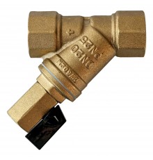 Фильтр сетчатый РИДАН FVR-DR DN25 PN25 со сливным краном