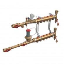 Узел коллекторный Giacomini квартирный 3/4" x 18 /6 зон, GE550Y196