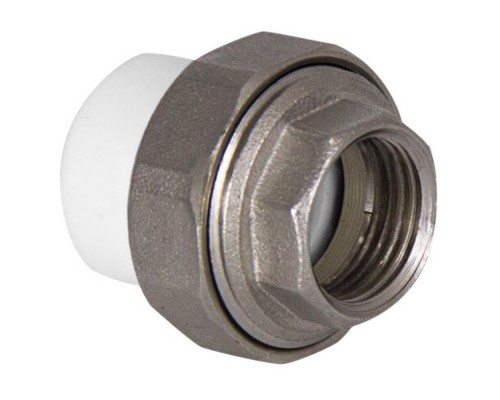 Муфта TEBO сер. PP-R комбин. разъемная (Американка) 25х3/4" ВР O-ring (10/140), арт. 016022005 Муфта TEBO сер. PP-R комбин. разъемная (Американка) 25х3/4" ВР O-ring (10/140), арт. 016022005