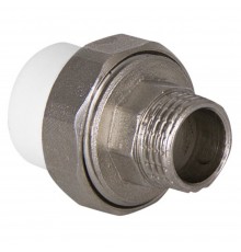 Муфта TEBO сер. PP-R комбин. разъемная (Американка) 25х3/4" НР O-ring (10/120), арт. 016022105