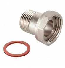 Полусгон VIEIR с накидной гайкой и НР 1/2"x3/4" никель VRDN8-1520 (15/300)