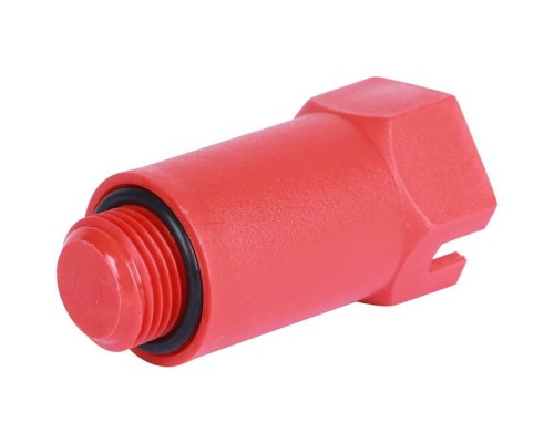 Заглушка удлиненная НР 1/2", красная, TL3804001