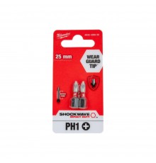 Насадка Milwaukee SHOCKWAVE PH1 25мм (упак_2) 4932430850