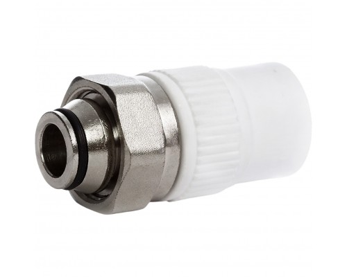 Муфта FUSITEK с накидной гайкой PP-R 20х3/4", евроконус, FT05301 Муфта FUSITEK с накидной гайкой PP-R 20х3/4", евроконус, FT05301