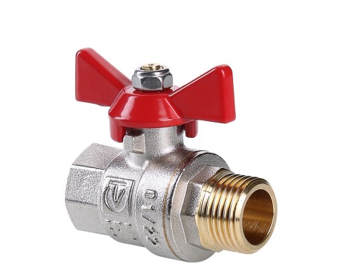 Кран шар. Valtec VT.218.N.05 BASE ВН 3/4" бабочка
