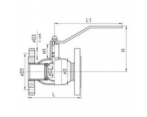 Кран шаровый TEMPER DN80 PN16, 28620080