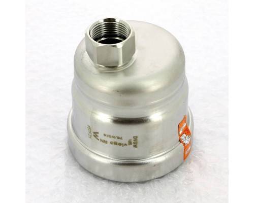 Заглушка Sanpress Inox XL VIEGA 76x3/4" нерж.сталь с отверстием, внутренняя резьба Заглушка Sanpress Inox XL VIEGA 76x3/4" нерж.сталь с отверстием, внутренняя резьба
