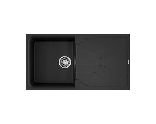 Omoikiri Yasugata 100-BL Кухонная мойка Tetogranit 100x50 см, цвет: черный 4993844