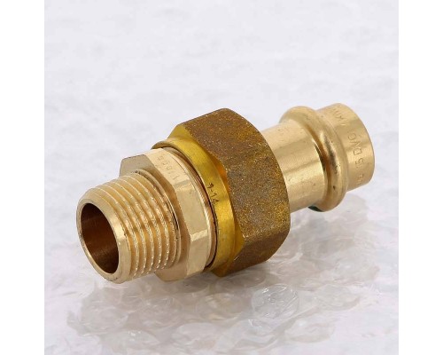 Муфта разъёмная пресс-Н бронза Sanpress VIEGA 15х1/2"