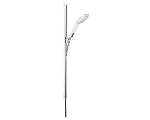 Душевой гарнитур HansGrohe HG PuraVida со штангой 90 см белый/хром