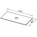 Allen Brau Reality Столешница 91x46,1x1h см, цвет: серый 1.32024.GR-S