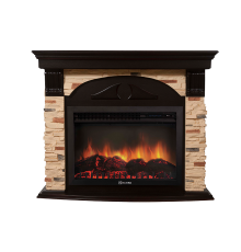 Портал Firelight Torre 26/30S камень сланец натуральный, шпон венге
